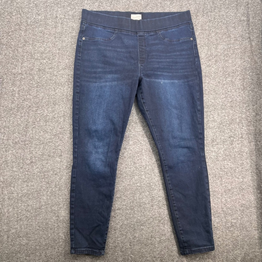 Universal Thread Womens High Rise Pull On Jeggings Dark Wash Skinny Jeans 18/34R
